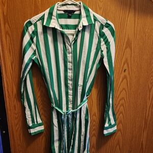 TOMMY HILFIGER LONG BUTTON UP DRESS